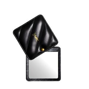 YSL Beauty Pocket Mirror in Black Leather Color